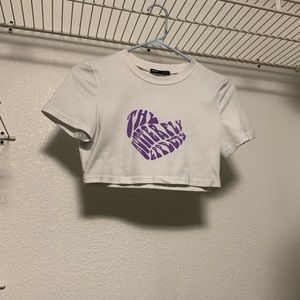 White Crop Top “The Butterfly Effect”